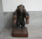 木彫りの熊の燭台